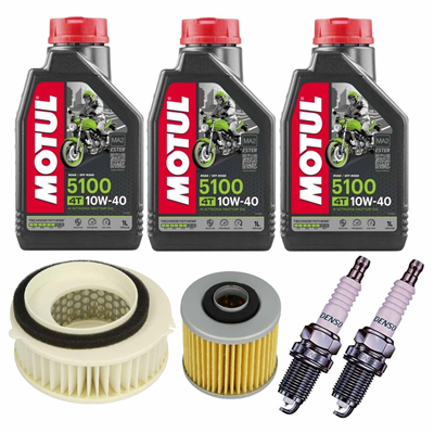 YAMAHA XVS650 DRAG-STAR CLASSIC olej+filtry+świece-69270