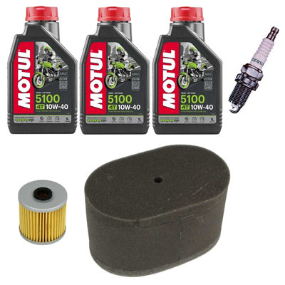 KAWASAKI KL KLR 650 87- KLX 93- olej+filtry+świeca-69303