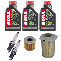 SUZUKI GS 500 E 89-02 / F 04-10 olej+filtry+świece-69276