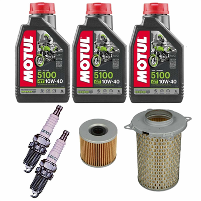 SUZUKI GS 500 E 89-02 / F 04-10 olej+filtry+świece-69276