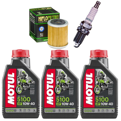 YAMAHA YFM 400 KODIAK / BIG-BEAR olej+filtr+świeca-55101