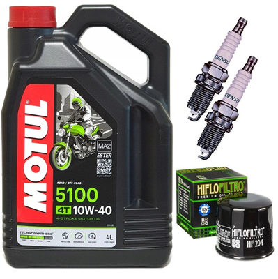 KAWASAKI EN 500 C VULCAN 03-06 olej+filtr+świece-55234