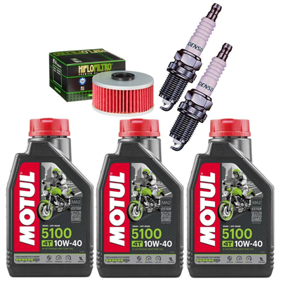 YAMAHA XS 400 DOHC SE R 77-82 olej+filtr+świece-55358