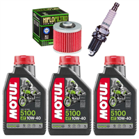 YAMAHA XT 400 4 VALVE 81-83 olej+filtr+świeca-55363