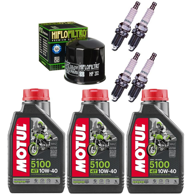 HONDA VF 500 F / C-V30 MAGNA 84- olej+filtr+świece-55441