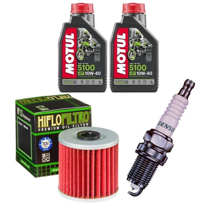 KAWASAKI BJ 250 A C ESTRELLA 92- olej+filtr+świeca-55453