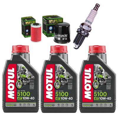 KTM 640 DUKE / LC-4 02-06 olej+filtr+świeca-55651