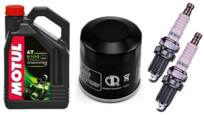 KAWASAKI EN 500 A B C VULCAN 500 olej+filtr+świece-20454