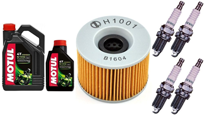 KAWASAKI ZR 1100 A B ZEPHYR 91- olej+filtr+świece-31385