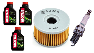 SUZUKI DR 500 D S X Z 81-84 olej+filtr+świeca-31396