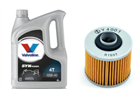 Olej VALVOLINE SYNPOWER 4T 10W40 4L +  filtr oleju MIW Y4001 (HF145)-16879