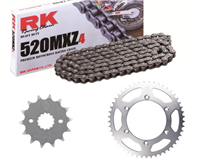 HONDA XR 250 R 96-04 zestaw napęd.owy RK JT-13020