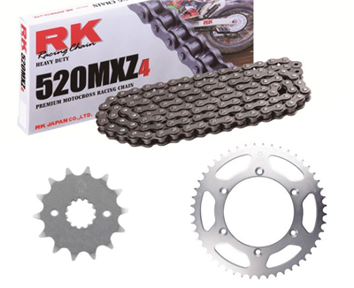 SUZUKI DR-Z 400 E 00-07 zestaw napęd.owy RK JT-13148