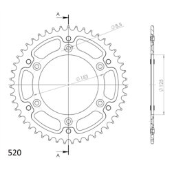 HONDA CRF 150 F 06-18 zestaw napęd-owy SUPERSPROX-39668