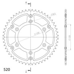 HONDA CR250 R 96-02 04 zestaw napęd-owy SUPERSPROX-39716