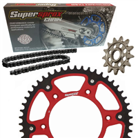 HONDA CRF 450 R 02-03 zestaw napęd-owy SPX RED-36106