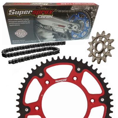 HONDA CRF 450 R 02-03 zestaw napęd-owy SPX RED-36106