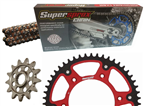 HONDA CRF 450 R 02-03 zestaw napęd-owy SPX RED