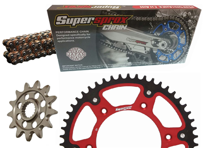 HONDA CR250 R 96-02 04 zestaw napęd-owy SPX RED-36103