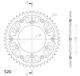 HONDA CRF 450 R 04-18 zestaw napęd-owy SUPERSPROX-39817