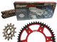 HONDA CRF 450 R 04-18 zestaw napęd-owy SPX RED-36136