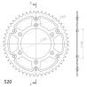 HONDA CRF 250 R 04-10 zestaw napęd-owy SUPERSPROX-39876