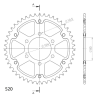 KAWASAKI Z650 ER650 17-18 ABS zestaw napęd-owy SPX-49534