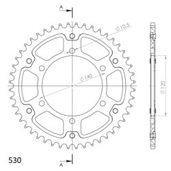 KAWASAKI ZZ-R 600 93-04 zestaw napęd-owy SPX-49540