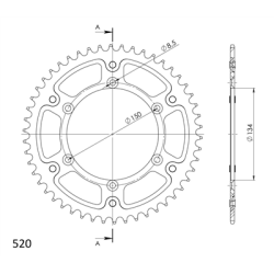 KAWASAKI KXF KX 450 F 06-19 zestaw napęd-owy SPX-40544