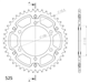 YAMAHA FZ-07 15-17 MT-07 ABS 14- zestaw napęd-owy-50298