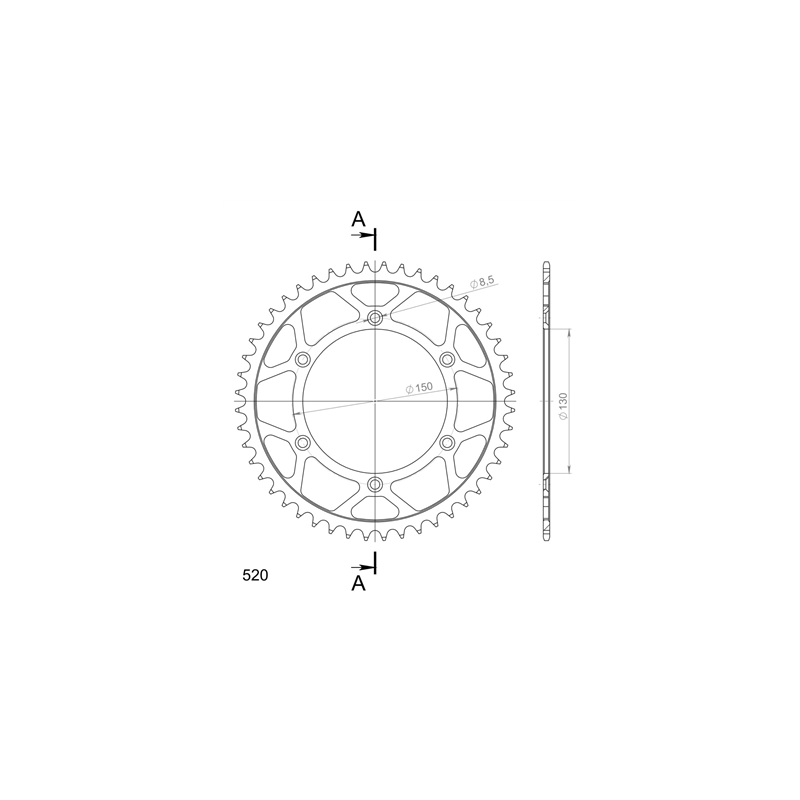 YAMAHA YZ-F YZ 426 F 00-02 zestaw napęd-owy SPX-37124