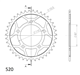 SUZUKI GS 500 E 99-07 F 04-10 zestaw napęd-owy SPX-38231