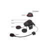 SENA INTERKOM MOTOCYKLOWY SMH5 BLUETOOTH 3.0 DO 400M Z UNIWERSALNYM ZESTAWEM MIKROFONÓW-69774