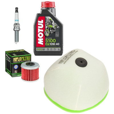 HONDA CRF 450 R 13-16 olej+filtry+świeca-69930