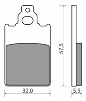 SIFFERT MP101 KLOCKI HAMULCOWE (zamiennik EBC FA116)-18547