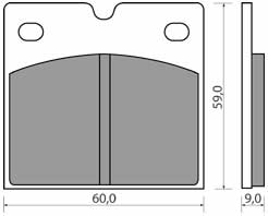 SIFFERT MP108 KLOCKI HAMULCOWE (zamiennik EBC FA77)-1455