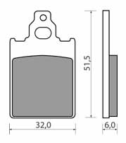 SIFFERT MP113 KLOCKI HAMULCOWE (zamiennik EBC SFA186)-1459