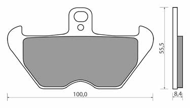 SIFFERT MP120 KLOCKI HAMULCOWE (zamiennik EBC FA407)-1466
