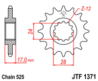 JT JTF1371.15 ZĘBATKA PRZÓD-51536