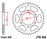 JT JTR468.46 ZĘBATKA TYŁ-51519
