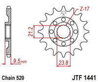JT JTF1441.13 ZĘBATKA PRZÓD-70881