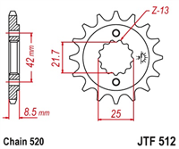 JT JTF512.15 ZĘBATKA PRZÓD-71093