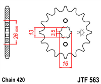 JT JTF563.12 ZĘBATKA PRZÓD-71149