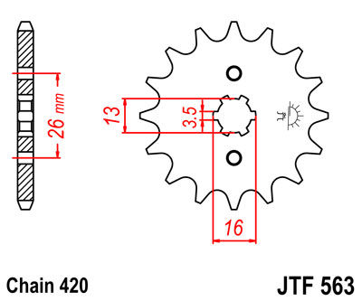 JT JTF563.13 ZĘBATKA PRZÓD-71151