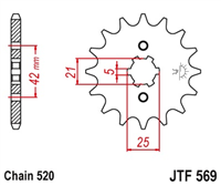 JT JTF569.13 ZĘBATKA PRZÓD-71213