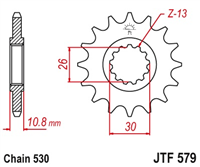 JT JTF579.14 ZĘBATKA PRZÓD-71193