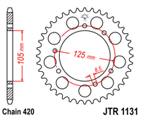 JT JTR1131.50 ZĘBATKA TYŁ-51504