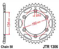 JT JTR1306.40 ZĘBATKA TYŁ-71249