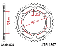 JT JTR1307.41 ZĘBATKA TYŁ-71255
