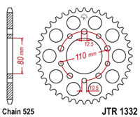 JT JTR1332.40 ZĘBATKA TYŁ-71263